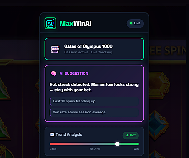 MaxWinAI AI Suggestion: hot streak, stay with your bet